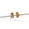 Caravanas Princesa Zirconia y oro - Oro bajo - Zirconia - CA8133 conpiedra