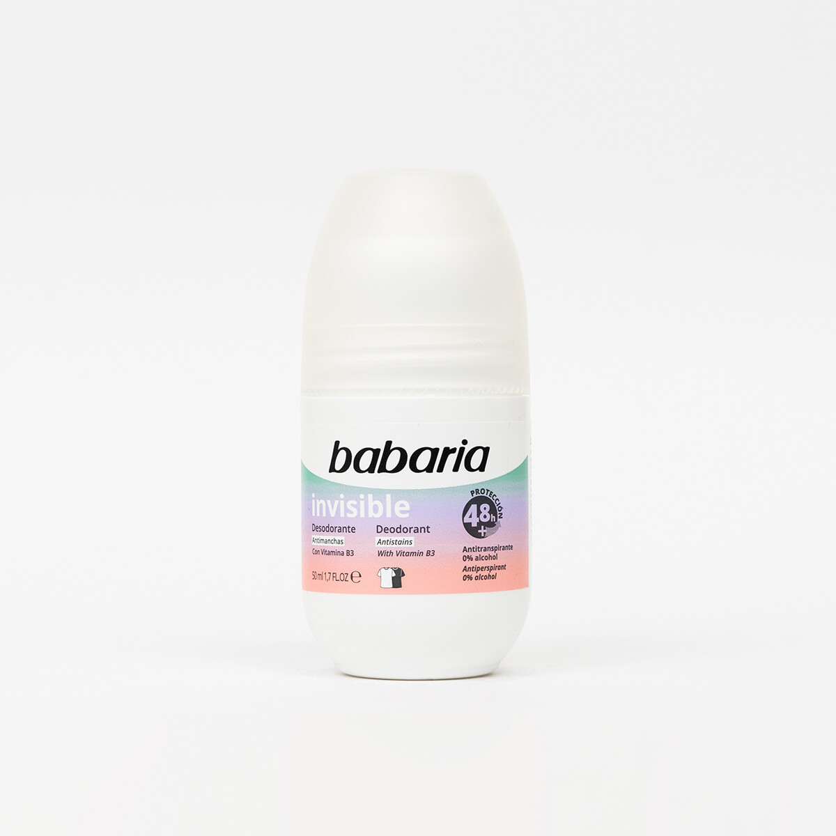 Desodorante en roll on Babaria x 50 ml - Invisible 