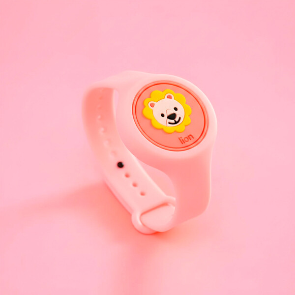 Pulsera Niños Anti Mosquitos Repelente Citronela Infantil Color Rosa