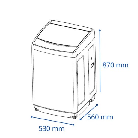 Lavarropas JAMES WMTJ680 6 Kg Blanco