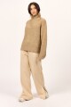 SWEATER SOL ZIPPY SWEATER 6-beige