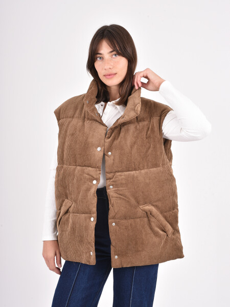 CHALECO JOSEFA MARRON