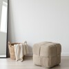 PUFF CUAD BEIGE 36X38X36CM Unica