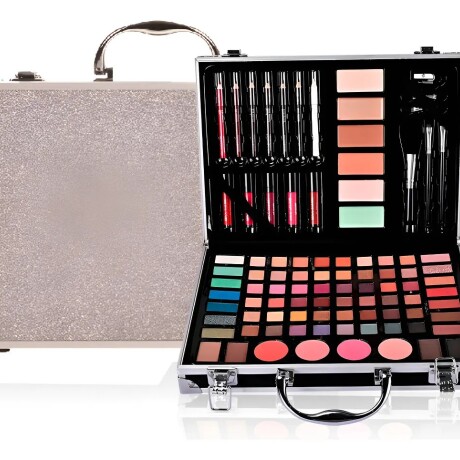 Petaca Maleta De Maquillaje Missyoung 94 Pzas Plateado