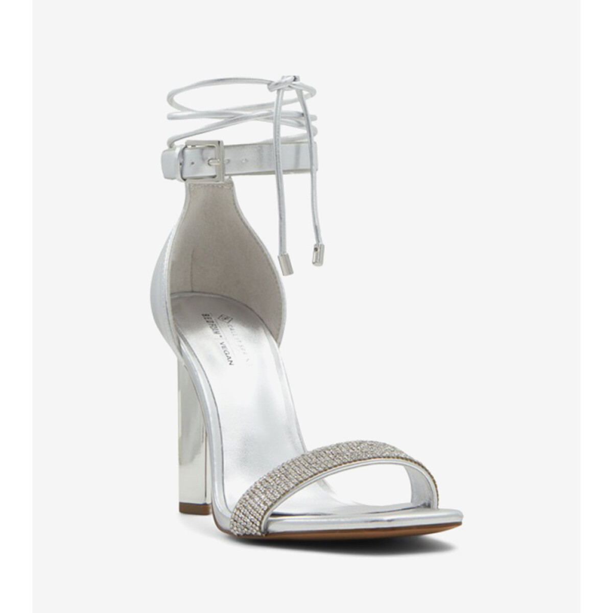 ELEEZAA SILVER METALLIC SYNTHETIC - SILVER 