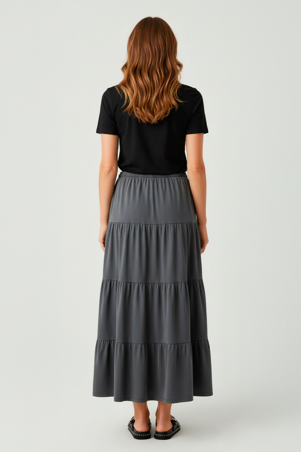 Falda Ipaluena Gris Oscuro