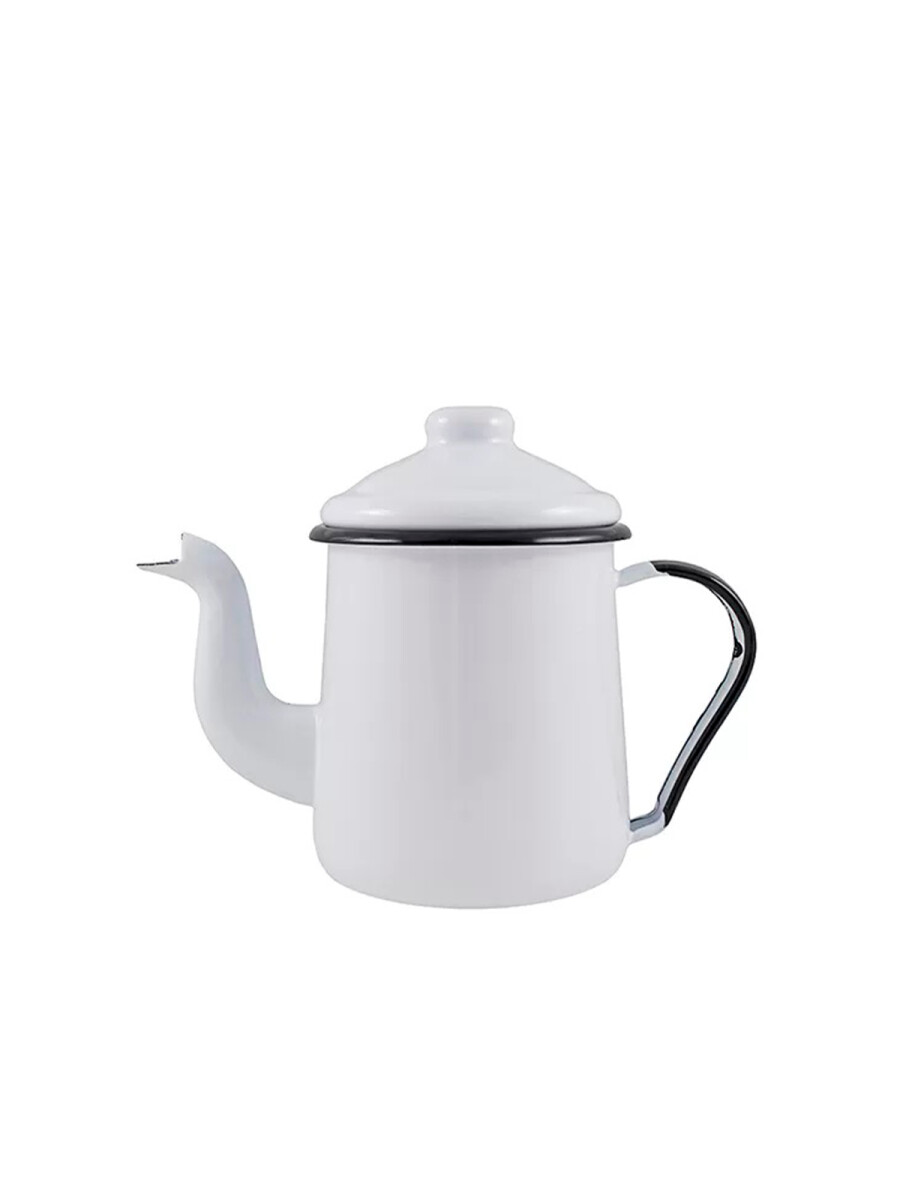 Tetera / Cafetera Enlozada Mediana - Blanco 