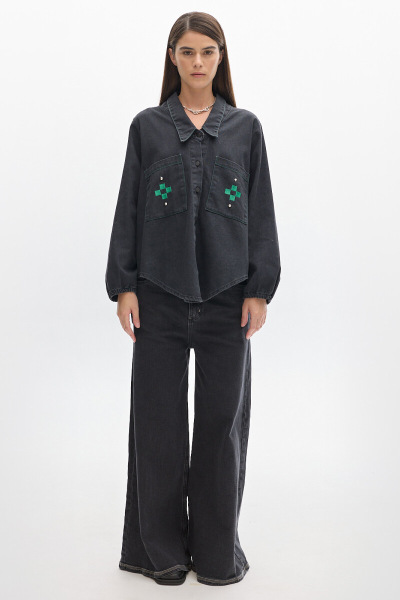 Camisa Cisne Denim Black