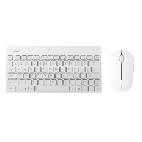 Set teclado y mouse inalámbrico Blanco