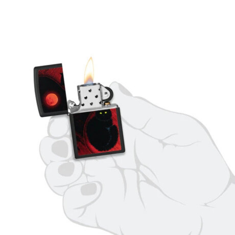 Encendedor Zippo Black Cat - 48453 Encendedor Zippo Black Cat - 48453