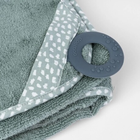 Toalla de baño con mordillo sujeción/dentición Verde