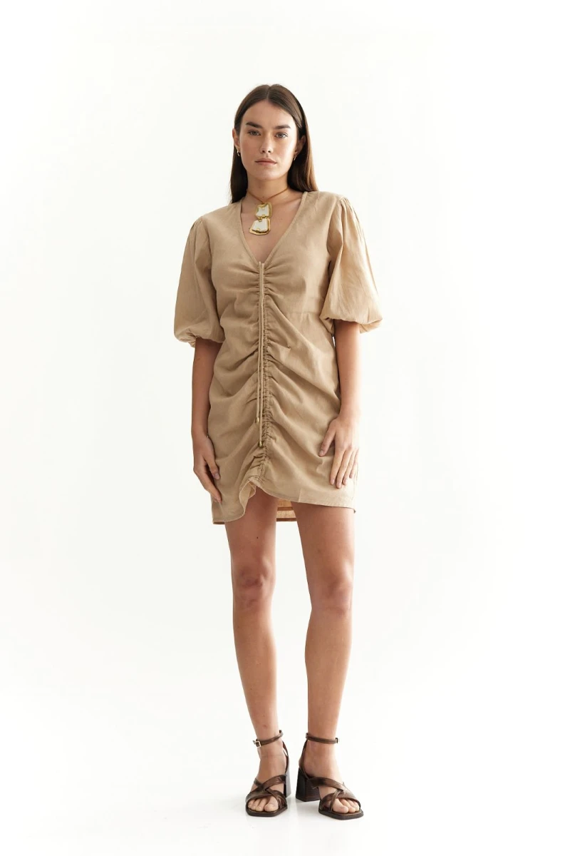 Vestido Indi beige m