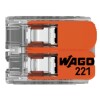 CONECTOR/EMPALME RAPIDO WAGO 221/612 - 0,5 A 6MM2 - 2 CONEX CONECTOR/EMPALME RAPIDO WAGO 221/612 - 0,5 A 6MM2 - 2 CONEX