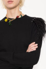 SWEATER FEATHERS Negro