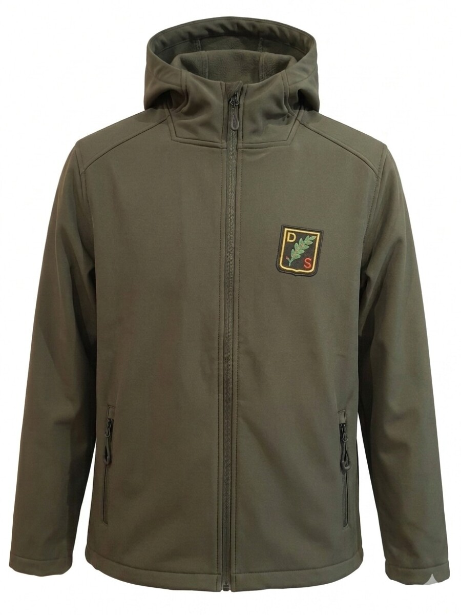 Campera Softshell c/capucha - Negro 