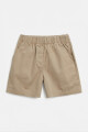 Short tipo gabardina con elastico BEIGE