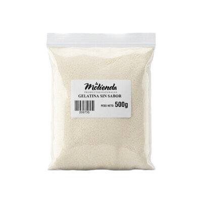 Gelatina Sin Sabor 500g La Molienda Gelatina S/sabor 500 G