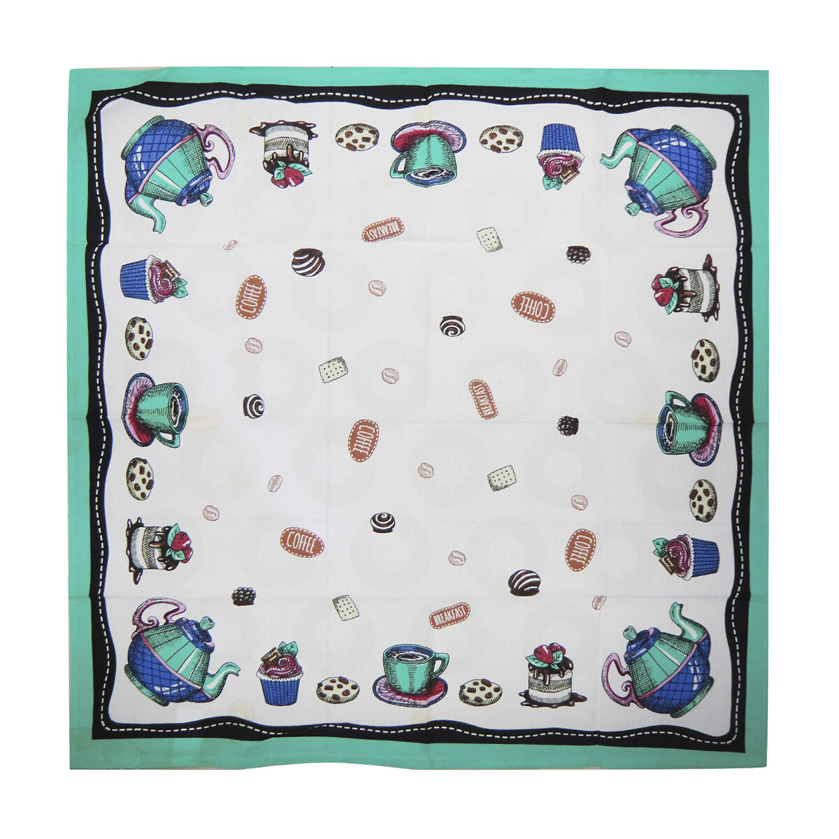 Mantel Atenas Dohler 78 x 78 cm 100% Algodón - BREAKFAST 02 