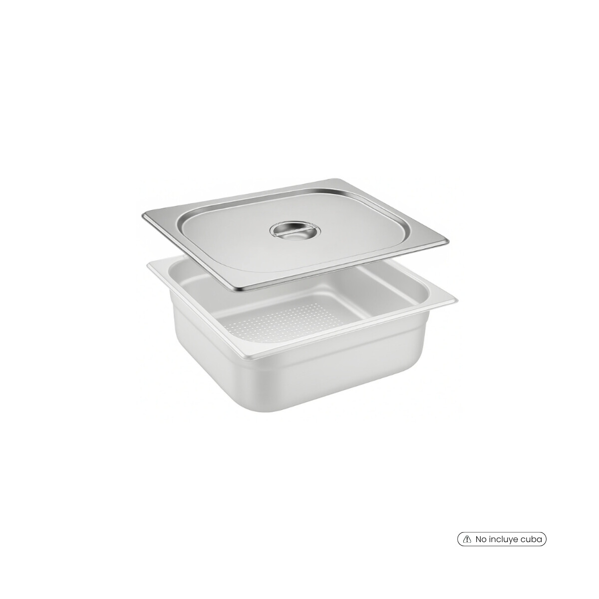 Tapa para Cuba de Acero Inoxidable GN 2/1 