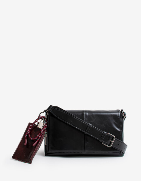 Bandoleras Cartera Formato Bandolera Con Tachas - Negro