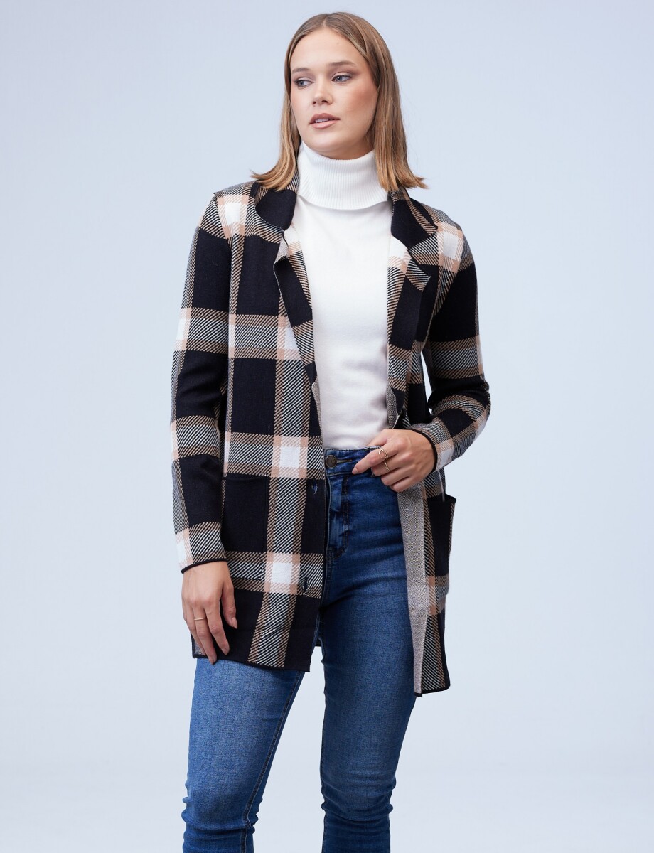 Cardigan Cuadrille - Negro/multi 