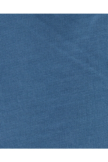 Short deportivo de algodón, azul Sin color