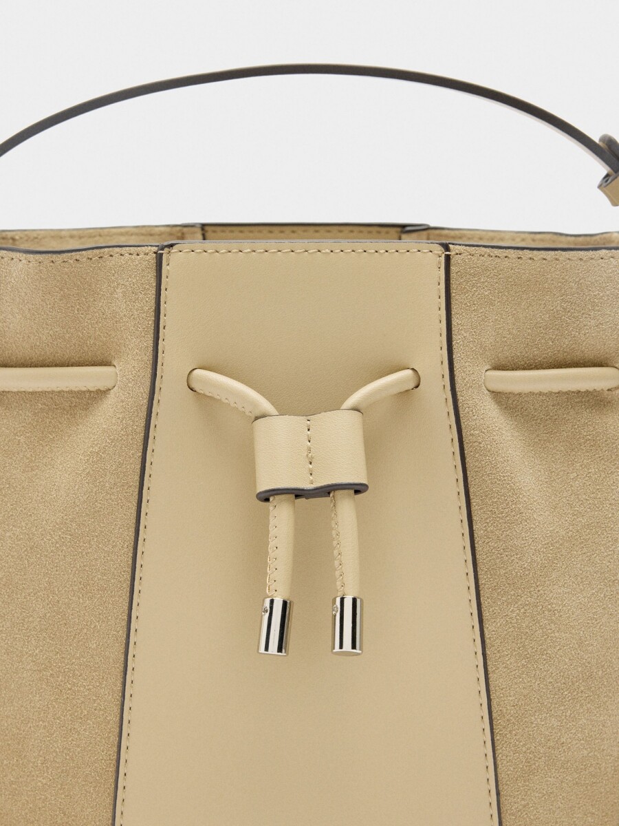 Bolso Bombonera Con Piel S amarillo