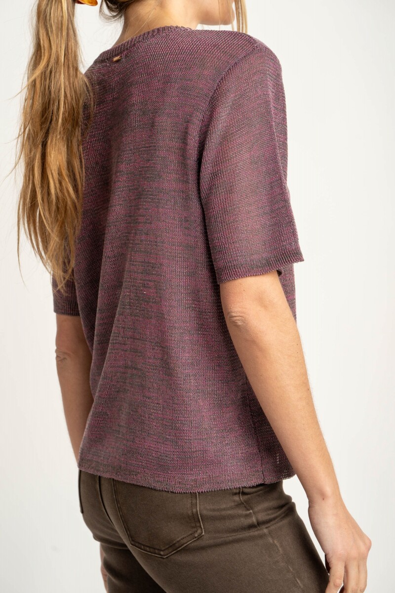 Top Tejido Berenjena