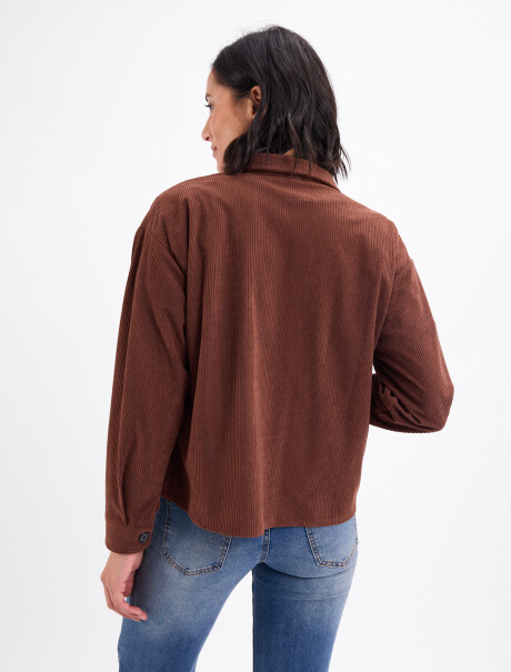 Campera pana Aluna marron