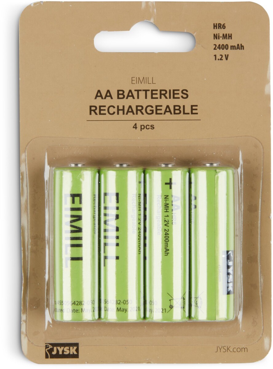 Pilas EIMILL recargables AA 4 unidades 