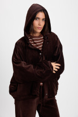 Campera Hoodie Chocolate