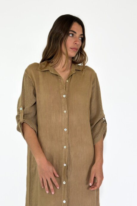 VESTIDO VENETO Camel