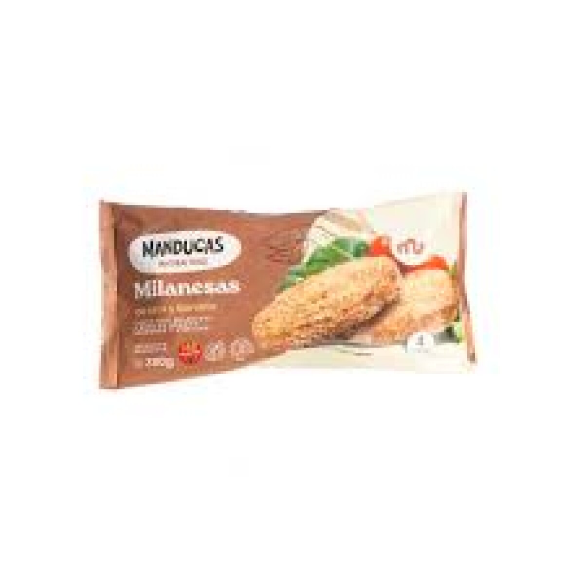 Milanesa de Mijo y Boniato Manducas 380Grs 4Uni 