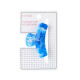 Pinza de cabello mármol azul