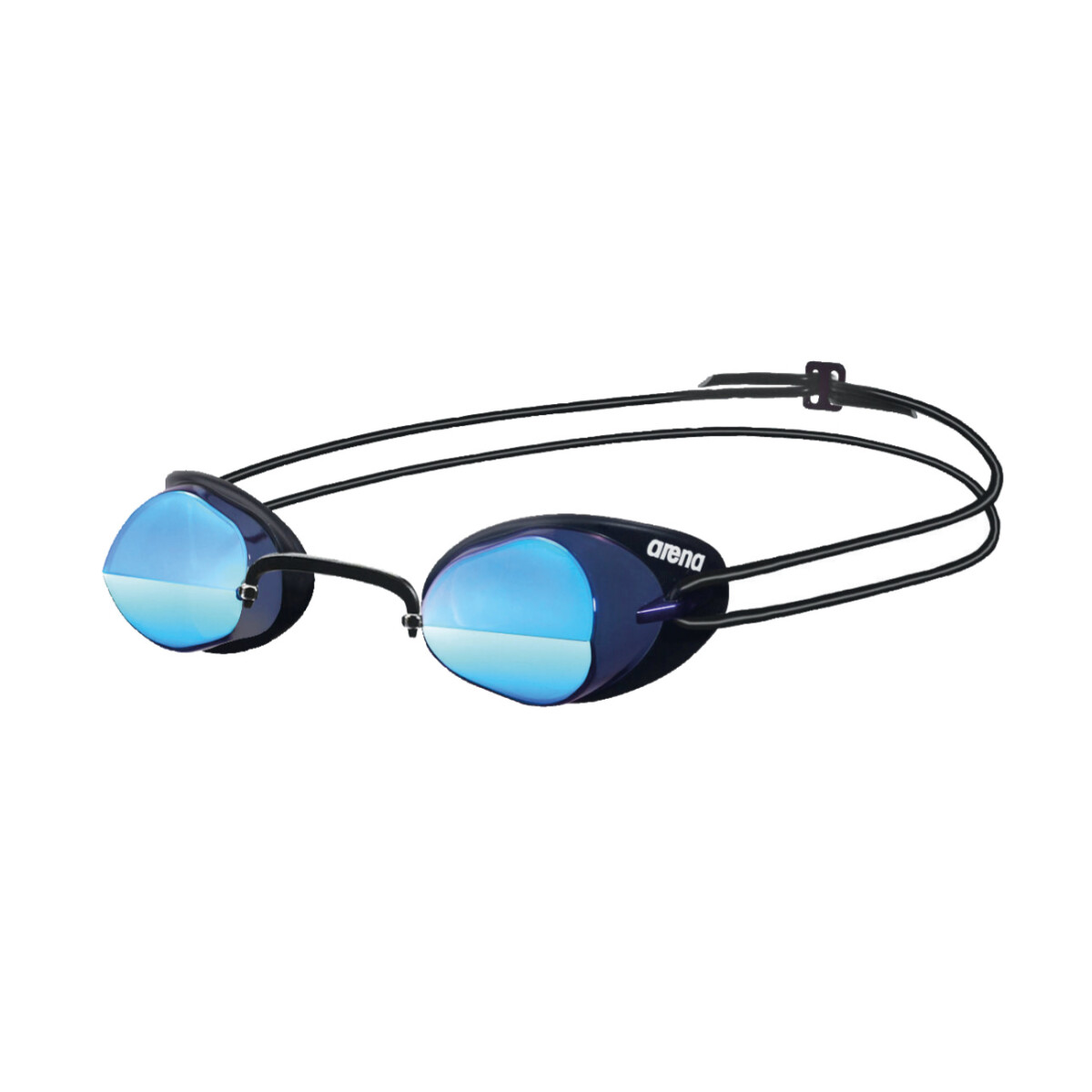 Lentes Espejados De Competición Natación Unisex Adulto Arena Swedix Mirror Goggles - Ahumado-Azul-Negro 