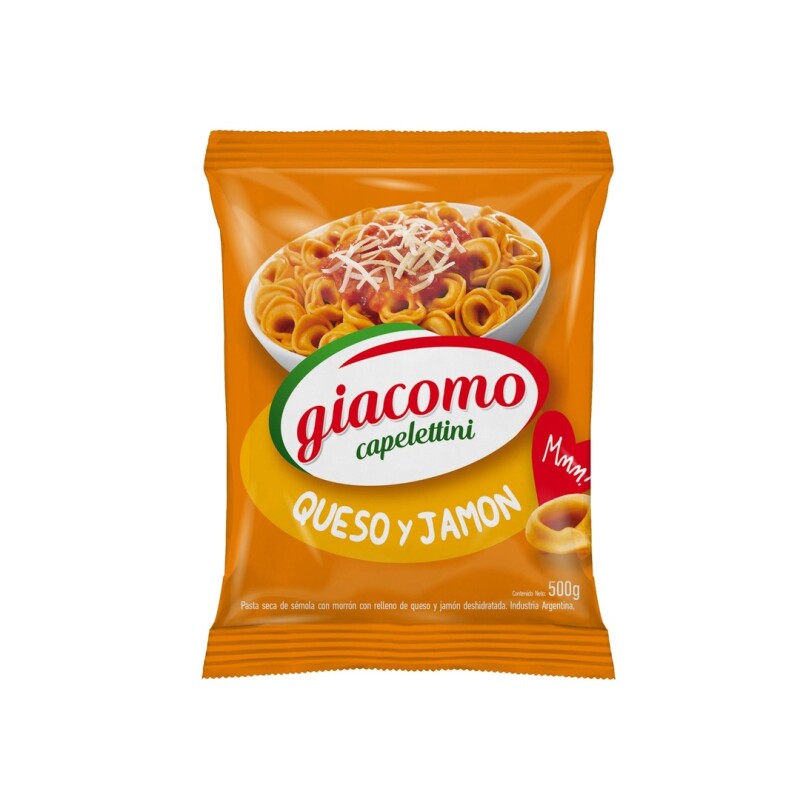 GIACOMO CAPELETTINI JAMON Y QUESO 500 GRS Giacomo Capelettini Jamon Y Queso 500 Grs