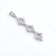 Colgante En Oro 18K Blanco Y Brillantes Colgante En Oro 18K Blanco Y Brillantes