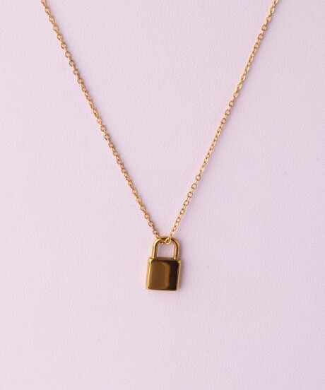 GARGANTILLA CANDADO GOLD