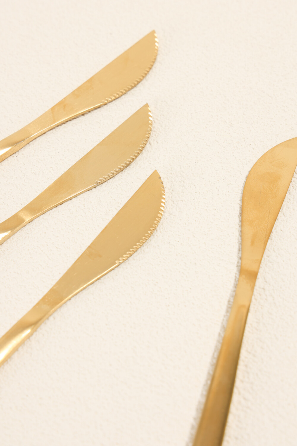Cuchillo Fiordo, Set 4 Un. Dorado Color Unico