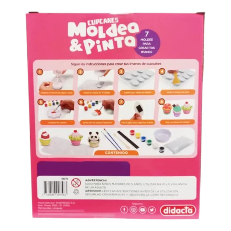 Juego Didacta Pinta y Moldea Cupcakes Didacta Juego Didacta Pinta y Moldea Cupcakes Didacta