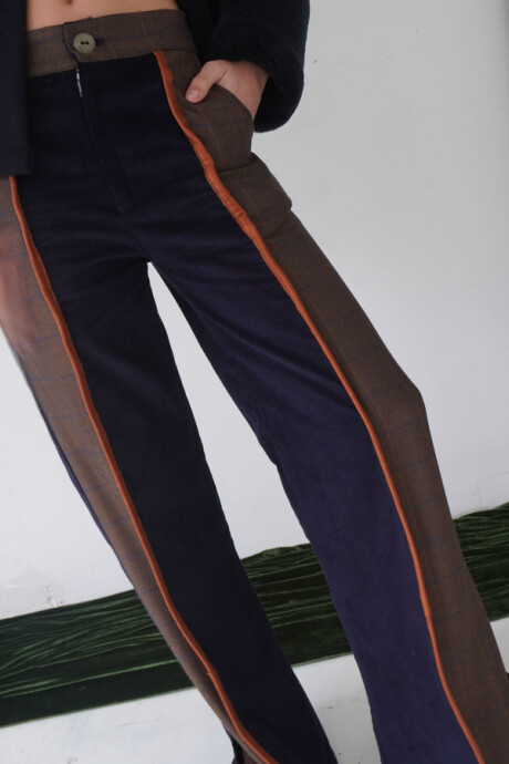 Tweed Pants Azul / Tweed Habano