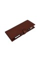 porta chequera doble Marron