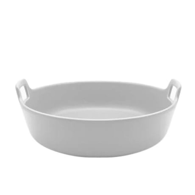 Bowl con Asas de Ceramica 30X29cm Blanco