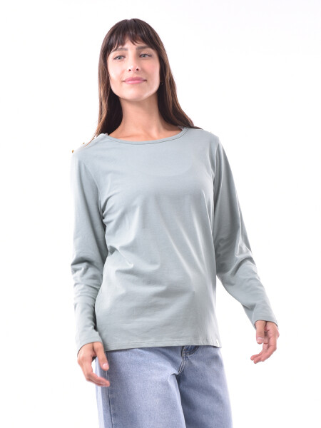 REMERA OHANA VERDE GRISACEO
