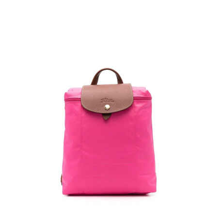 Longchamp -Mochila Longchamp plegable de nylon con cierre, Le pliage M Fucsia