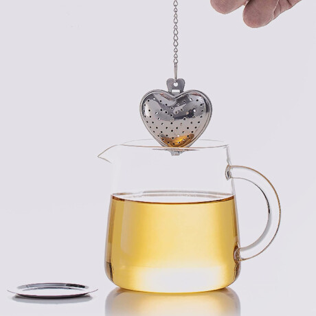 Infusor de té de acero inoxidable Corazón