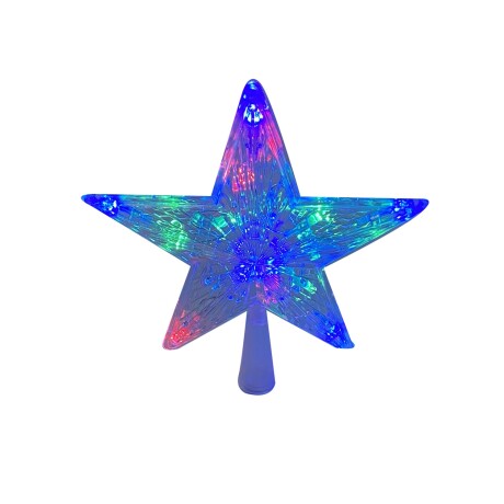 Estrella Con Luces Multicolor 15 Cm Unica