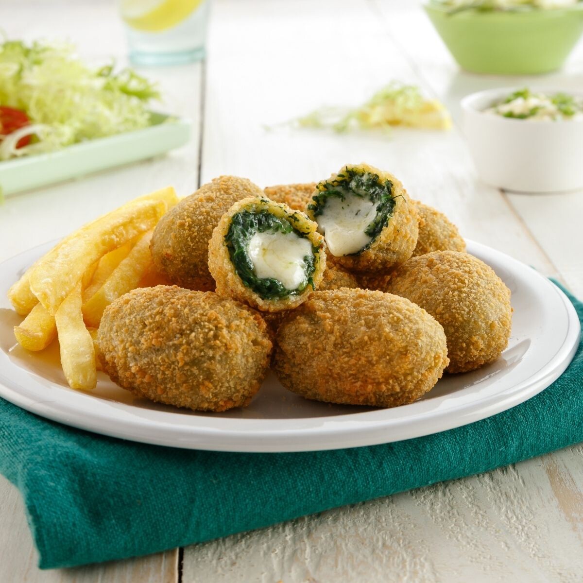 Mini Croquetas De Espinaca Y Queso - 6 Kg 