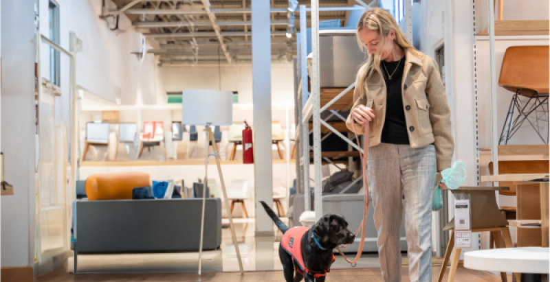 ¿Cómo es socializar un perro guía? La historia de Inés y de Willow