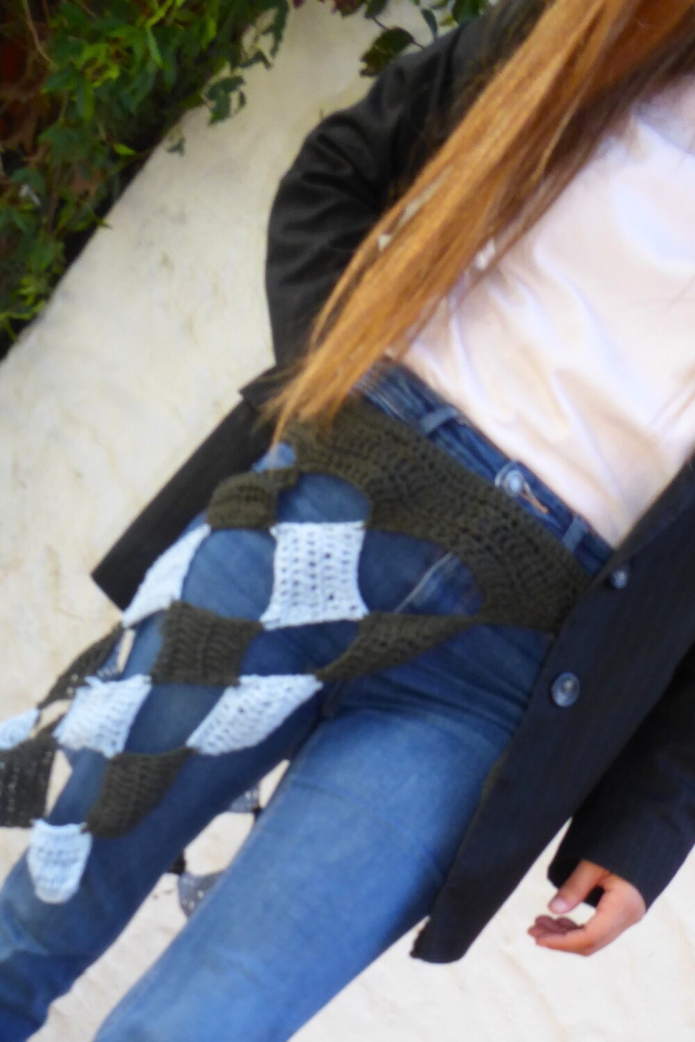 Culero Damero Verde / Celeste